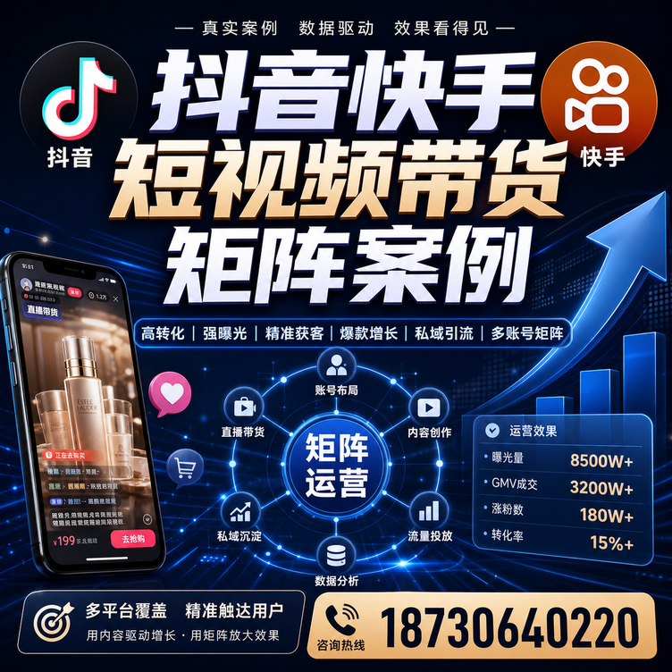 本溪短视频带货团队多平台矩阵自动分发案例